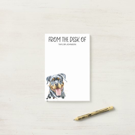 Rottweiler Lover Post-it® Notes (Op bureau)