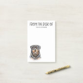Rottweiler Lover Post-it® Notes (Op bureau)