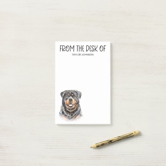 Rottweiler Lover Post-it® Notes (Op bureau)