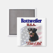 Rottweiler Lovers Gifts Magneet (Voorkant / Achterkant)