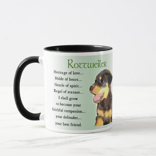 Rottweiler Lovers Gifts Mok (Links)