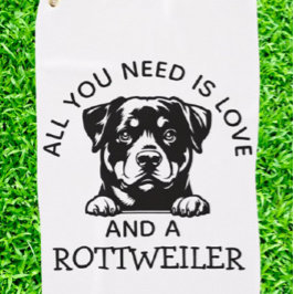 Rottweiler Lovers Golfhanddoek