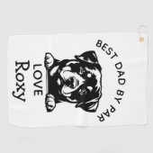 Rottweiler-Loving  Golfhanddoek (Horizontaal)
