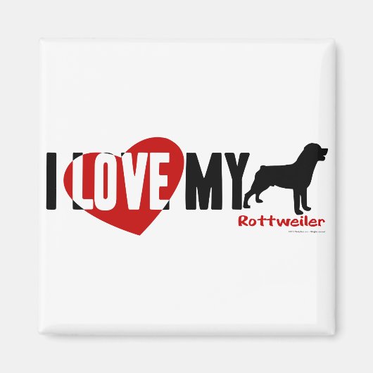 Rottweiler Magneet (Voorkant)