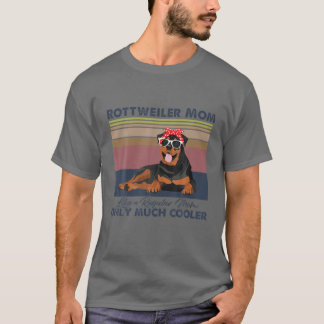 Rottweiler Mam Bandana Match Moederdag T-shirt