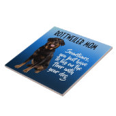 Rottweiler Mam Keramische Tile Tegeltje (Zijkant)