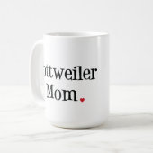 Rottweiler Mam Koffiemok (Voorkant links)