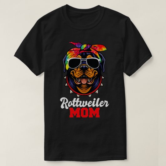 Rottweiler mama Dog Tie Dye Pullover (Design voorkant)