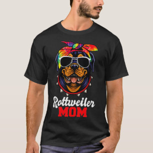 Rottweiler mama Dog Tie Dye Pullover