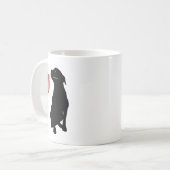 Rottweiler met Amerikaanse vlag Koffiemok (Voorkant links)