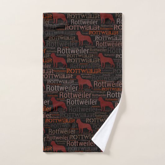 Rottweiler - Metzgerhund Pattern Bad Handdoek (Handdoek)