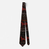 Rottweiler - Metzgerhund Pattern Stropdas (Voorkant)