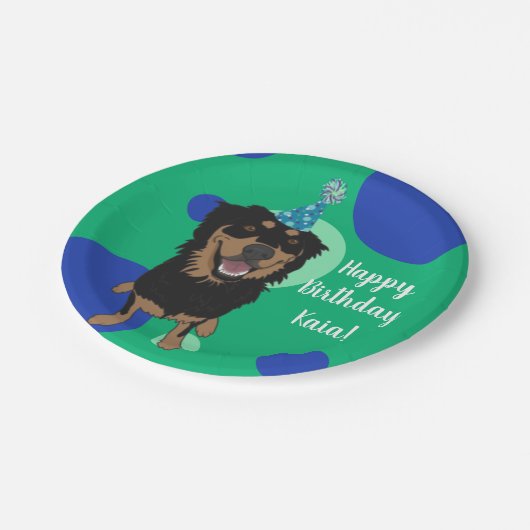  rottweiler Mix Birthday  Papieren Bordje (Gekanteld)