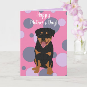 Rottweiler Moederdag Kaart