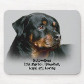 Rottweiler Mousepad Muismat (Voorkant)