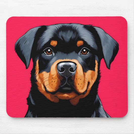 Rottweiler Muismat (Voorkant)
