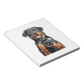 Rottweiler notitieblok (Schuin)