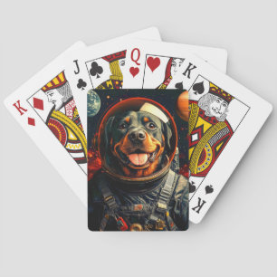 Rottweiler Ontdekt Pokerkaarten