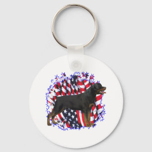 Rottweiler Patriot Sleutelhanger