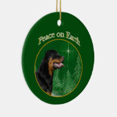 Rottweiler Peace Keramisch Ornament (Rechts)