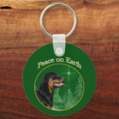 Rottweiler Peace Sleutelhanger (Achterkant)