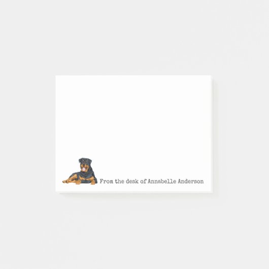 Rottweiler personaliseert notities post-it® notes (Voorkant)
