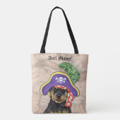 Rottweiler Pirate Draagtas (Achterkant)