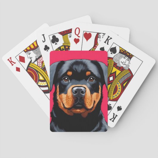 Rottweiler Pokerkaarten (Achterkant)