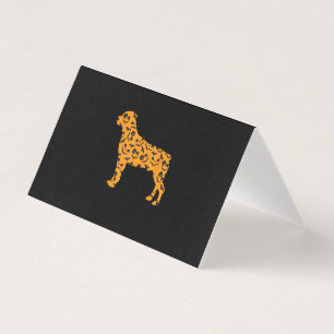 Rottweiler pompoen vleermuis vorm grappig eng Hall Kaart