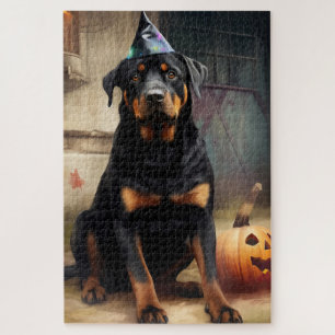 Rottweiler Pompoenen Halloween Griezelen Legpuzzel