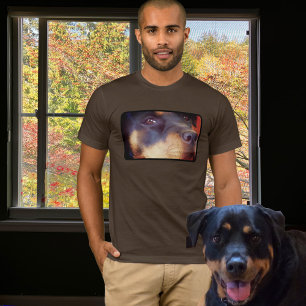 Rottweiler Portret 1 groef sjabloon T-Shirt