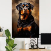 Rottweiler Poster (Thuiskantoor)