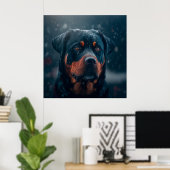 Rottweiler Poster (Thuiskantoor)