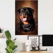 Rottweiler Poster (Thuiskantoor)