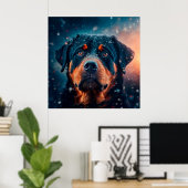 Rottweiler Poster (Thuiskantoor)