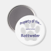 Rottweiler, propriété - Magnet (Recto/Verso)