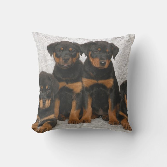 Rottweiler-puppies Kussen (Voorkant)