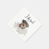 Rottweiler Puppy Dog Wedding Cocktail Napkins Servet (Hoek)