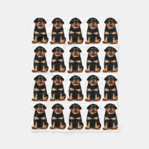 Rottweiler puppy Fleece deken