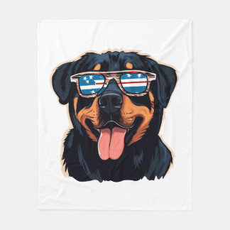 Rottweiler Puppy Fleece Deken