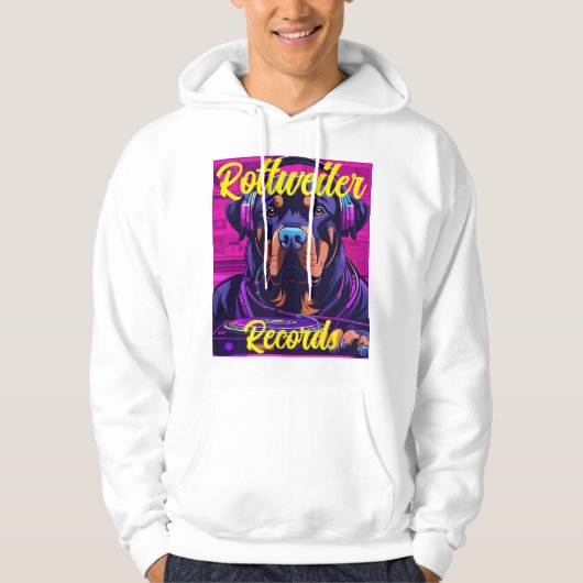 Rottweiler Records Sweat à capuche pour hommes 2 (Devant)