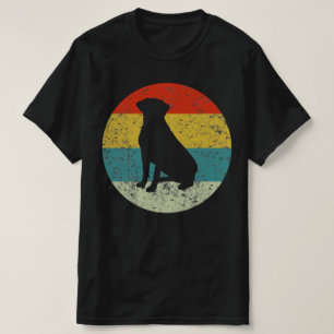 rottweiler retro silhouette 70s t-shirt