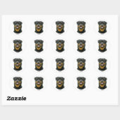 Rottweiler Ronde Sticker (Vel)