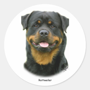 Rottweiler Ronde Sticker
