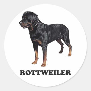 Rottweiler Ronde Sticker