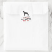 Rottweiler Ronde Sticker (Tas)