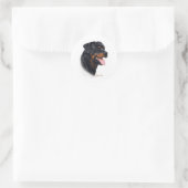 Rottweiler Ronde Sticker (Tas)