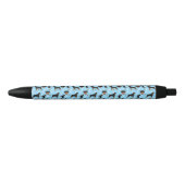 Rottweiler-rotaties Rottweilers Blue Pattern Zwarte Inkt Pen (Voorkant)