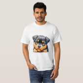 Rottweiler Schattigee mannen tshirts (Voorkant volledig)