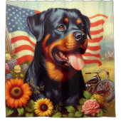  Rottweiler Schilderen Douchegordijn (Voorkant)